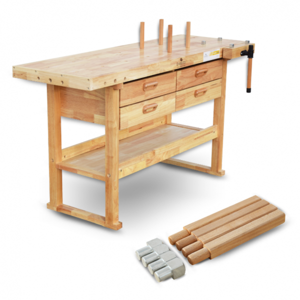 BAMATO WORK-1640 Hobelbank aus Massivholz